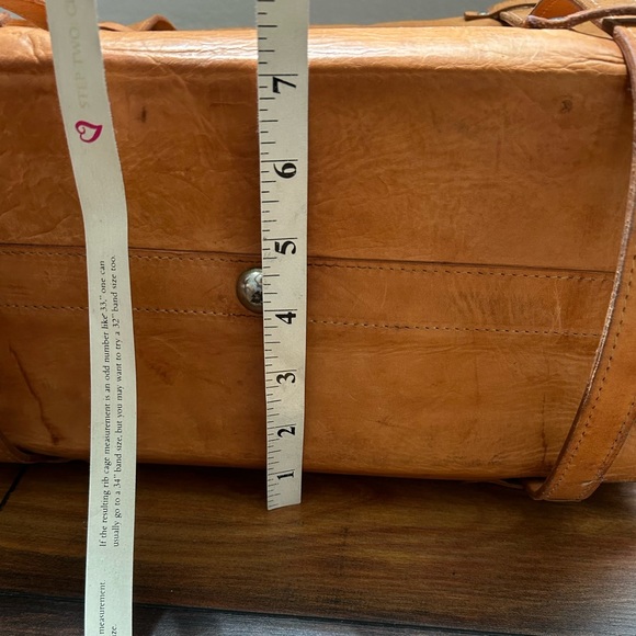 Vachetta Leather Unique Hand Made Doctor's Bag Vintage Artisan Open Flap Tote - Picture 6 of 11